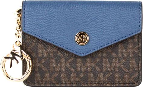 michael kors kala keychain card case|Michael Kors womens Kala Keychain Card Case Brown MK .